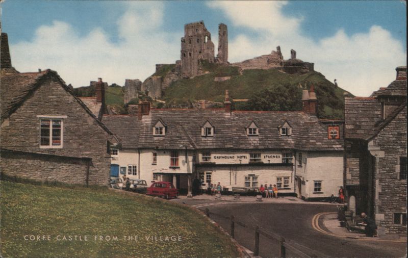 Corfe Castle from the Village United Kingdom Dorset