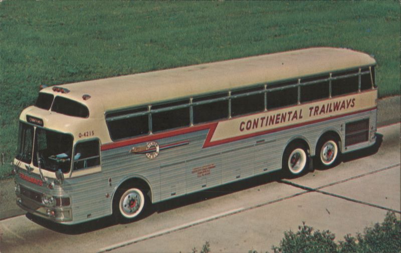 Continental Trailways Silver Eagle Bus Aerial Photography Services