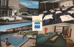 Le Baron Motor Hotel, Sherbrooke, Quebec Postcard