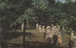 Sleepy Hollow Cemetery, Author's Ridge, Concord Postcard