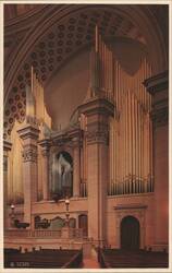 Platform and Organ, First Church of Christ, Scientist, Boston Postcard