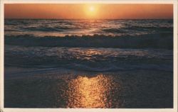 Sunrise and Surf, Massachusetts North Shore Postcard