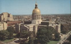 Georgia State Capitol Building, Gold Dome Postcard