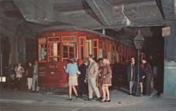 Underground Atlanta Trolley Car 79 Old Alabama Postcard