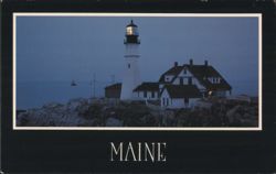 Portland Head Light, Casco Bay, Maine Postcard