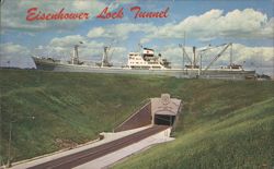 Eisenhower Lock Tunnel, St. Lawrence Seaway Postcard