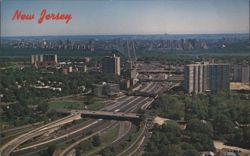 George Washington Bridge & I-95, Fort Lee, New Jersey Postcard