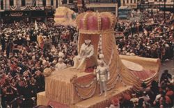 King Rex Mardi Gras Parade Float, New Orleans Postcard