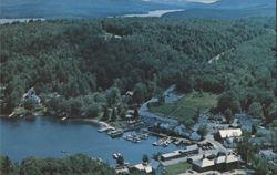 Aerial View of Sunapee Harbor, Lake Sunapee, NH Postcard