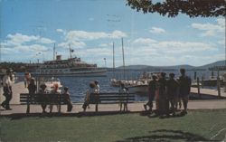 M/V Mt. Washington arriving at Wolfeboro, NH Postcard