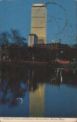 Prudential Tower & Sheraton-Boston Hotel at Night, Fenway Postcard