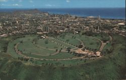 National Memorial Cemetery of the Pacific, Punchbowl Crater Postcard