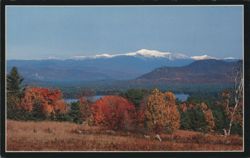 Snowcapped Mount Washington from Conway Lake, NH Postcard