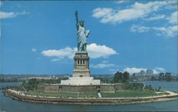 Statue of Liberty, Bedloe's Island, New York Harbor Postcard