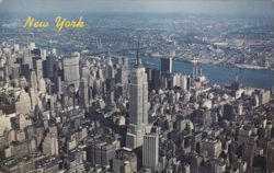 Airview of Midtown Manhattan, New York City Postcard