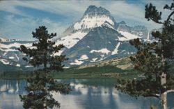 Swiftcurrent Lake & Mt. Wilbur, Glacier National Park Postcard