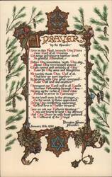 Prayer by the Founder, Cathedral of the Pines, Rindge Postcard