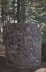 Cathedral of the Pines Field-Stone Pulpit with Plaques Postcard