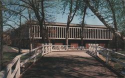 Bradford Junior College Building & Bridge Postcard