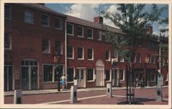Inn Street Shopping Mall, Newburyport, MA Postcard