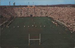 Notre Dame Stadium Fighting Irish Football Game Postcard