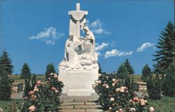 Hampton Beach NH St. Patrick's Church & Shrines Chrome PC Postcard