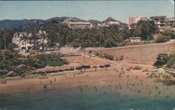 Panoramic Langosta Beach and Hotel Mozimba Postcard