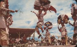Feather Dance, Lunes de Cerro Fiesta, Oaxaca, México Postcard