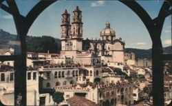 Church of Santa Prisca through an XVIIIth Century arched window Postcard
