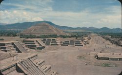 Plaza of the Moon, Avenue of the Dead, Pyramid of the Sun Postcard
