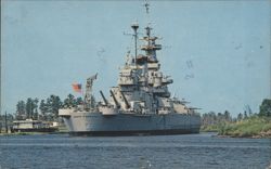 USS North Carolina Battleship, Wilmington, NC Postcard