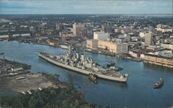 USS North Carolina Battleship, Wilmington, NC Postcard