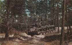 M-26 Tank Training Problem, 8th Tank Battalion Postcard