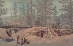 Mogollon Indian Pithouse Village Reconstruction Postcard