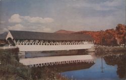 Covered Bridge over Ammonoosuc River, Groveton Postcard