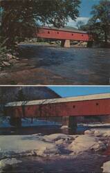 West Cornwall Covered Bridge, Housatonic River Postcard