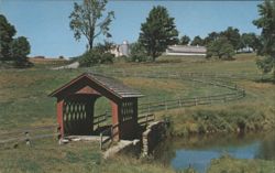 Smallest Covered Bridge, Wilmington, Vermont Postcard