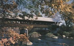 Rowell's Bridge, Contoocook River, West Hopkinton Postcard