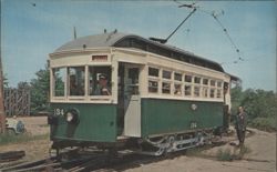 Seashore Trolley Museum Car 184, Kennebunkport, ME Postcard