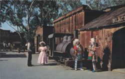OLD BETSY Train, Ghost Town, Knott's Berry Farm Postcard
