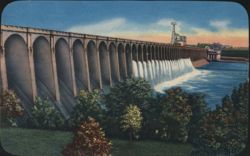 Wilson Dam, Muscle Shoals, Alabama Postcard
