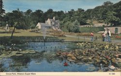 Grove Park, Weston-Super-Mare Postcard