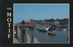 Motif No. 1 and Harbor, Rockport, MA Postcard