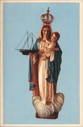 Our Lady of Good Voyage, Patroness of Fishermen Postcard