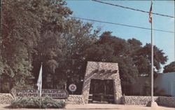 Indian Temple Mound & Museum Entrance, Fort Walton Beach Postcard