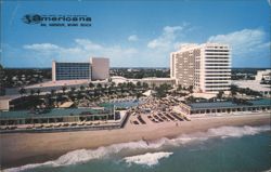 Americana Hotel, Bal Harbour, Miami Beach Postcard