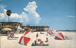 Clearwater Beach Hotel & Motel, Gulf of Mexico Beach Postcard