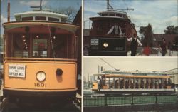 Lowell Park Trolley, Swamp Locks to Suffolk Mill Postcard