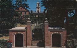 Lowell General Hospital, Entrance and Clock Tower Postcard