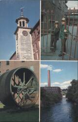 Lowell National Historical Park, Boott Mill Clock Tower Postcard